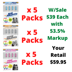 (C) All 3 LGBT Bullet Multi 15 Pack - 53.5% Markup